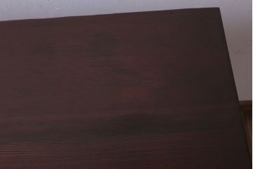 アンティーク家具　和製アンティーク　古い木製のシンプルな引き出し付き平机(デスク・テーブル)