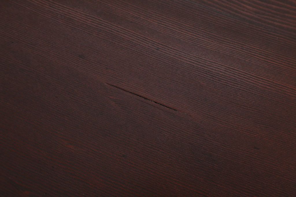 アンティーク家具　和製アンティーク　古い木製のシンプルな引き出し付き平机(デスク・テーブル)