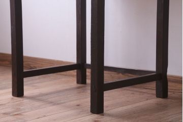 アンティーク家具　和製アンティーク　古い木製のシンプルな引き出し付き平机(デスク・テーブル)