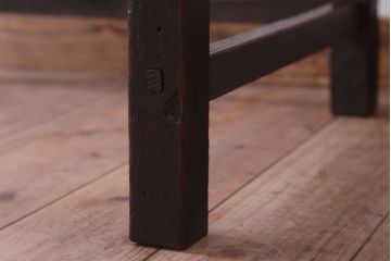 アンティーク家具　和製アンティーク　古い木製のシンプルな引き出し付き平机(デスク・テーブル)