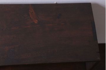 アンティーク家具　古民具・骨董　引き出し2杯付き!小ぶりな飾り棚(収納棚)