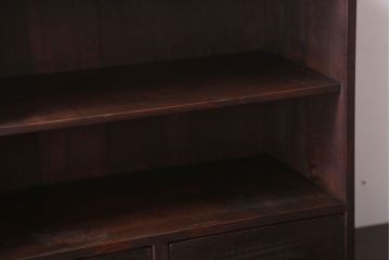 アンティーク家具　古民具・骨董　引き出し2杯付き!小ぶりな飾り棚(収納棚)