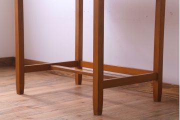 【N様ご成約分】アンティーク　シンプルでおしゃれな引き出し2杯付き平机(デスク)