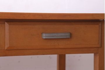 【N様ご成約分】アンティーク　シンプルでおしゃれな引き出し2杯付き平机(デスク)