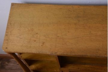 レトロ家具　昭和レトロ　引き出し・飾り棚・戸棚付き!アンティーク本箱