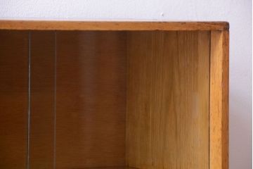 レトロ家具　昭和レトロ　引き出し・飾り棚・戸棚付き!アンティーク本箱