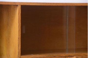 レトロ家具　昭和レトロ　引き出し・飾り棚・戸棚付き!アンティーク本箱