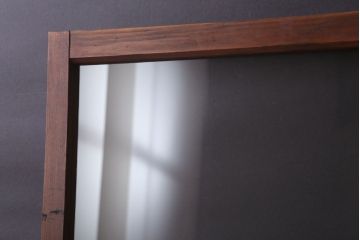 昭和レトロ　すり・クリアガラスの引き戸2枚セット(窓)