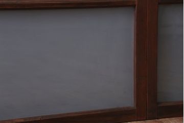 昭和レトロ　すり・クリアガラスの引き戸2枚セット(窓)