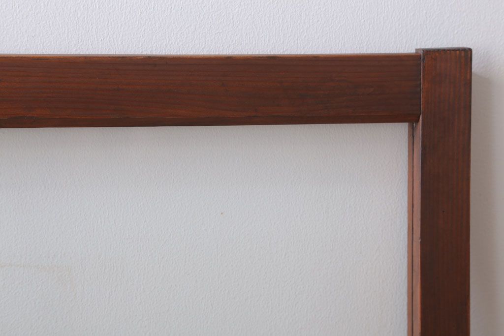 昭和レトロ　すり・クリアガラスの引き戸2枚セット(窓)