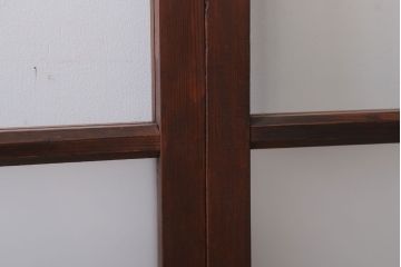 昭和レトロ　すり・クリアガラスの引き戸2枚セット(窓)