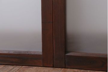 昭和レトロ　すり・クリアガラスの引き戸2枚セット(窓)