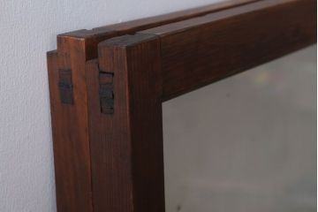 昭和レトロ　すり・クリアガラスの引き戸2枚セット(窓)