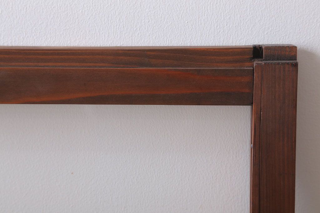 昭和レトロ　すり・クリアガラスの引き戸2枚セット(窓)