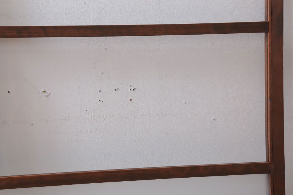 昭和レトロ　すり・クリアガラスの引き戸2枚セット(窓)