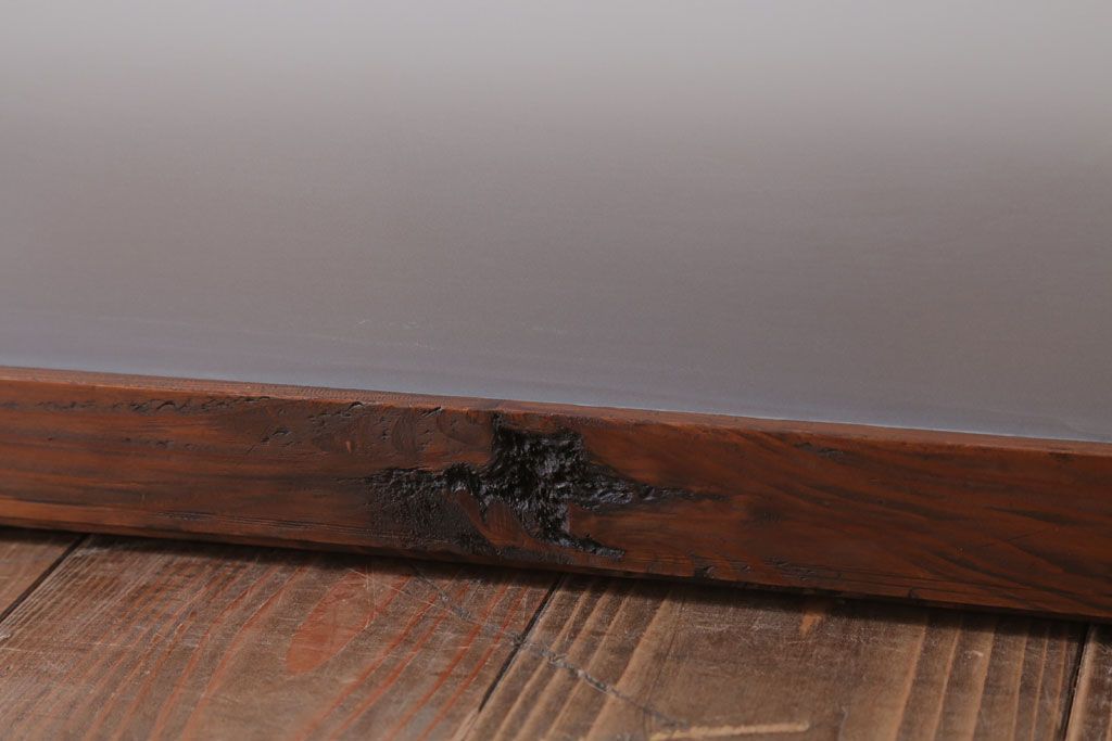 昭和レトロ　すり・クリアガラスの引き戸2枚セット(窓)