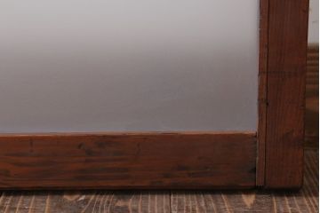 昭和レトロ　すり・クリアガラスの引き戸2枚セット(窓)