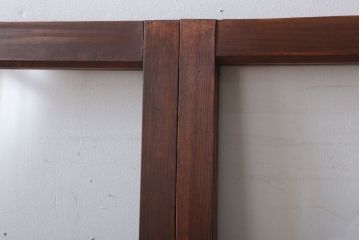 昭和レトロ　クリアガラスの引き戸2枚セット(窓)