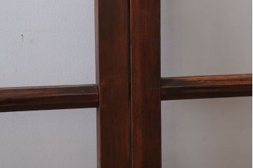 昭和レトロ　クリアガラスの引き戸2枚セット(窓)