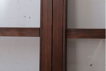 昭和レトロ　クリアガラスの引き戸2枚セット(窓)