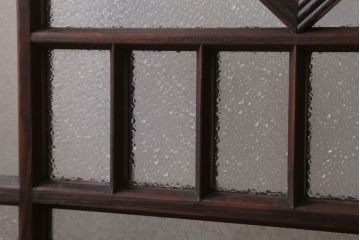 和製アンティーク　レトロモダンなガラス戸2枚セット(窓)