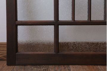 和製アンティーク　レトロモダンなガラス戸2枚セット(窓)