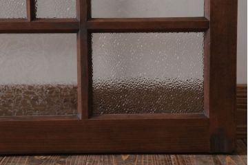 和製アンティーク　レトロモダンなガラス戸2枚セット(窓)