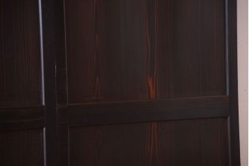 古民具・骨董　明治期　古い木味のアンティーク帯戸4枚セット