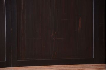 古民具・骨董　明治期　古い木味のアンティーク帯戸4枚セット