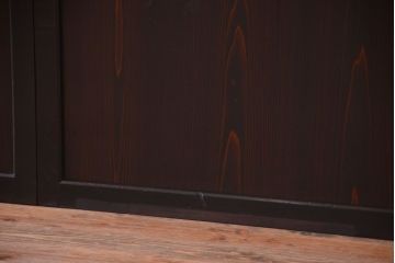 古民具・骨董　明治期　古い木味のアンティーク帯戸4枚セット