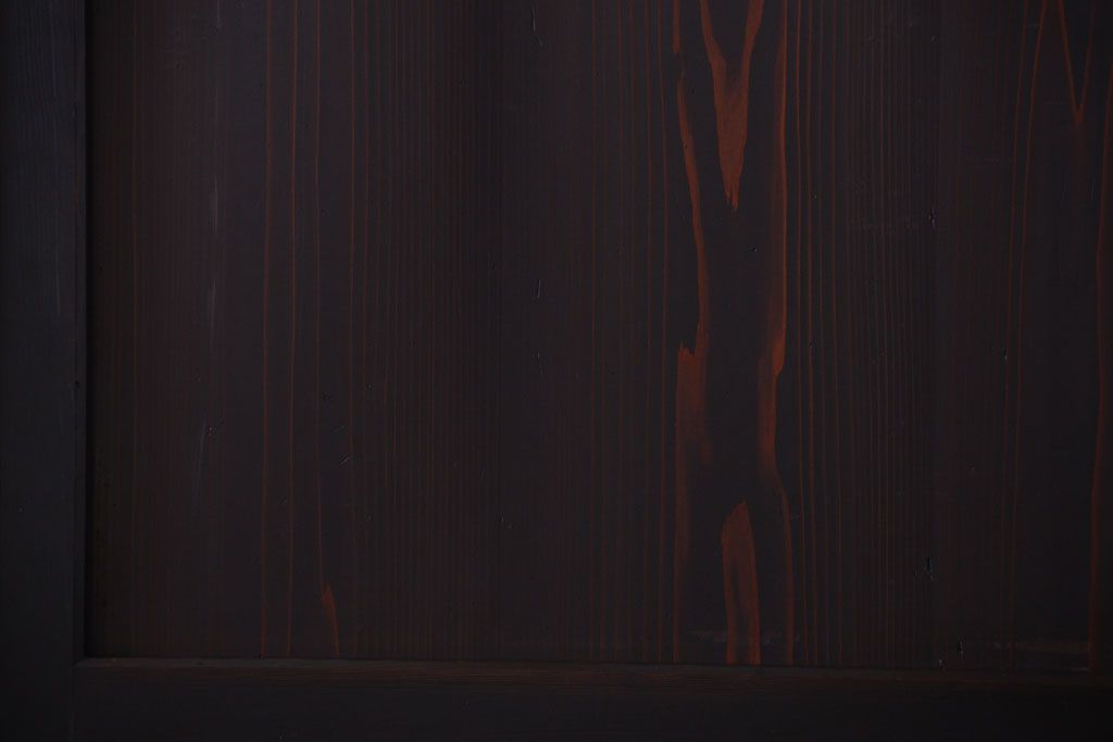 古民具・骨董　明治期　古い木味のアンティーク帯戸4枚セット