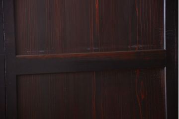 古民具・骨董　明治期　古い木味のアンティーク帯戸4枚セット