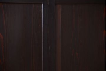 古民具・骨董　明治期　古い木味のアンティーク帯戸4枚セット
