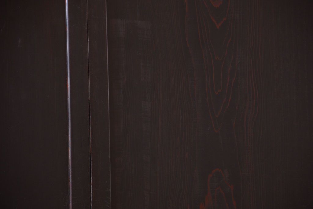 古民具・骨董　古い木味のアンティーク板戸4枚セット