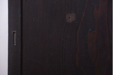 古民具・骨董　古い木味のアンティーク板戸4枚セット