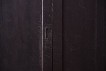 古民具・骨董　古い木味のアンティーク板戸4枚セット