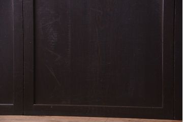 古民具・骨董　古い木味のアンティーク板戸4枚セット