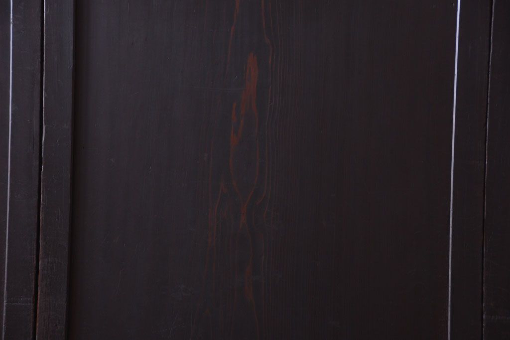 古民具・骨董　古い木味のアンティーク板戸4枚セット