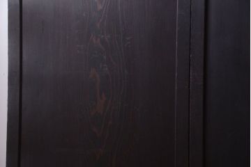 古民具・骨董　古い木味のアンティーク板戸4枚セット