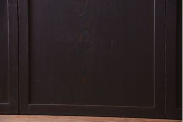 古民具・骨董　古い木味のアンティーク板戸4枚セット