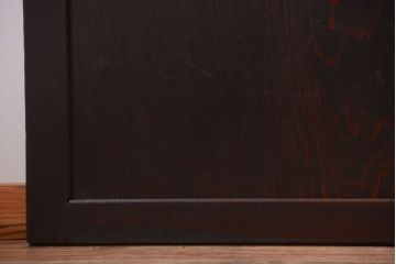 古民具・骨董　古い木味のアンティーク板戸4枚セット