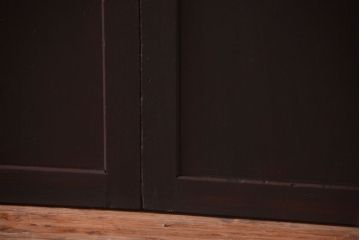 古民具・骨董　古い木味のアンティーク板戸4枚セット