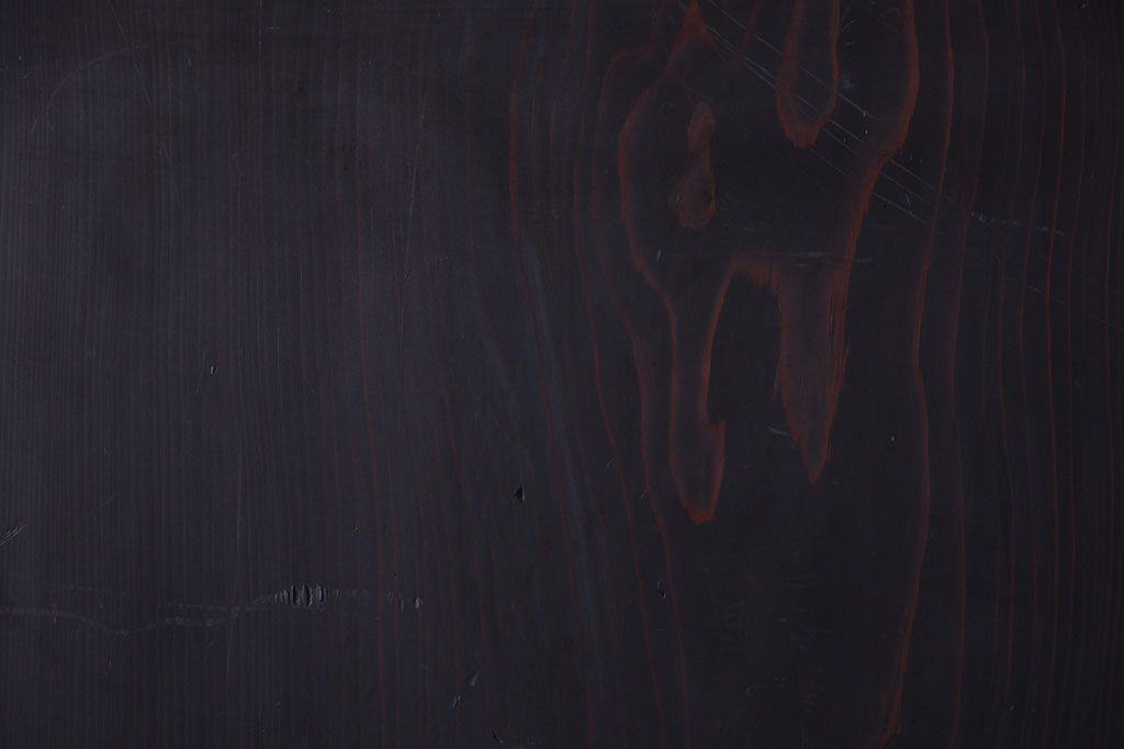 古民具・骨董　古い木味のアンティーク板戸4枚セット