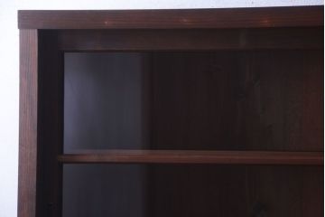 アンティーク家具　和製アンティークの二段重ね収納棚(2)