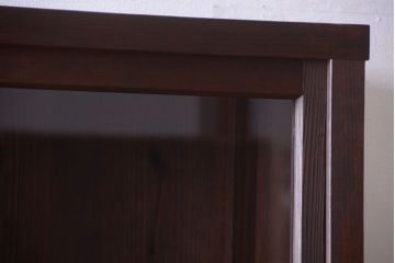 アンティーク家具　和製アンティークの二段重ね収納棚(2)