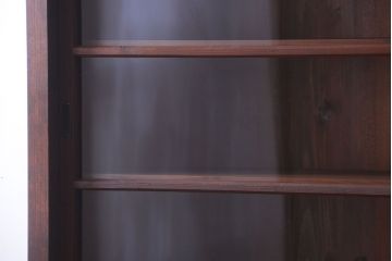 アンティーク家具　和製アンティークの二段重ね収納棚(2)