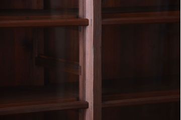 アンティーク家具　和製アンティークの二段重ね収納棚(2)