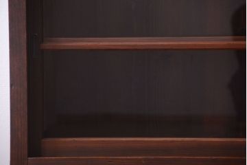 アンティーク家具　和製アンティークの二段重ね収納棚(2)