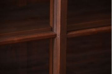 アンティーク家具　和製アンティークの二段重ね収納棚(2)