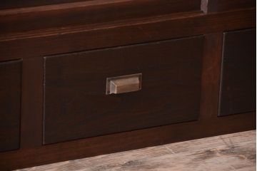 アンティーク家具　和製アンティークの二段重ね収納棚(2)